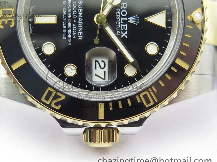 41mm 126613 LN YG Bracelet SS YG Dial Best Black SS Maker BP Edition Submariner on 0226